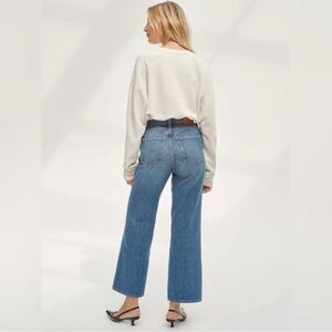 Denim Forum Farrah Hugh Riss Wide Leg 28L